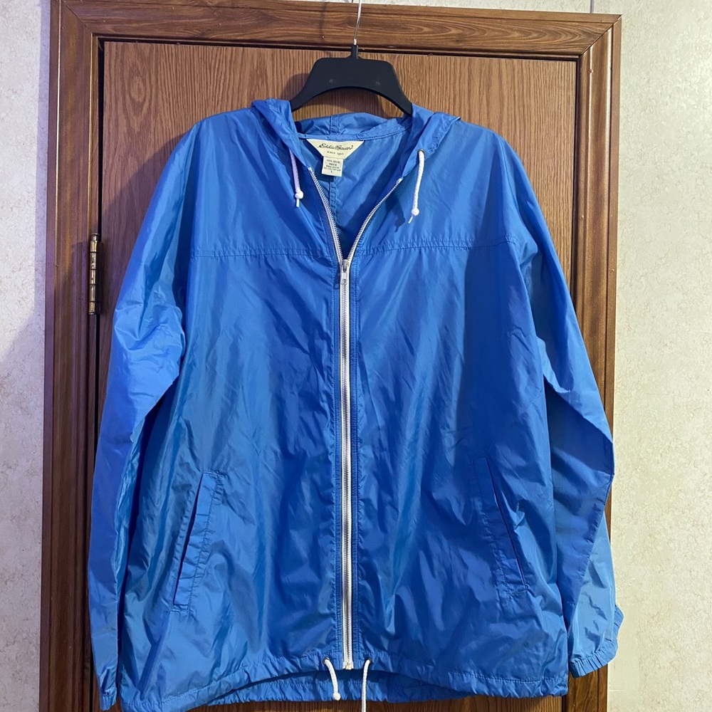 Eddie Bauer Men's Vibrant Blue Windbreaker Size Large